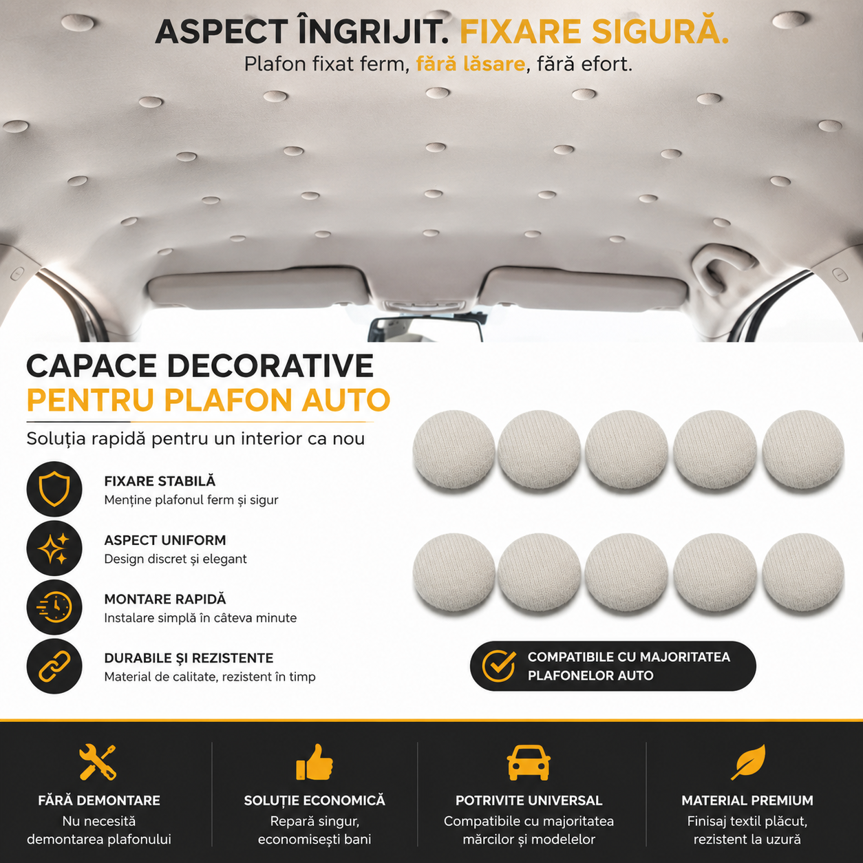 Kit reparatie plafon auto