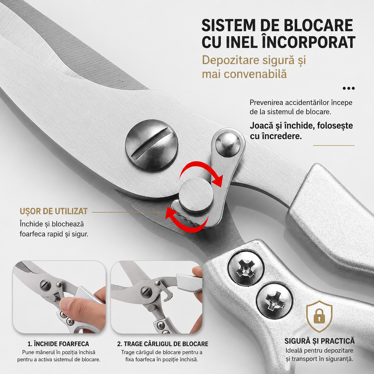 Foarfecă Multifuncțională din Oțel Inoxidabil