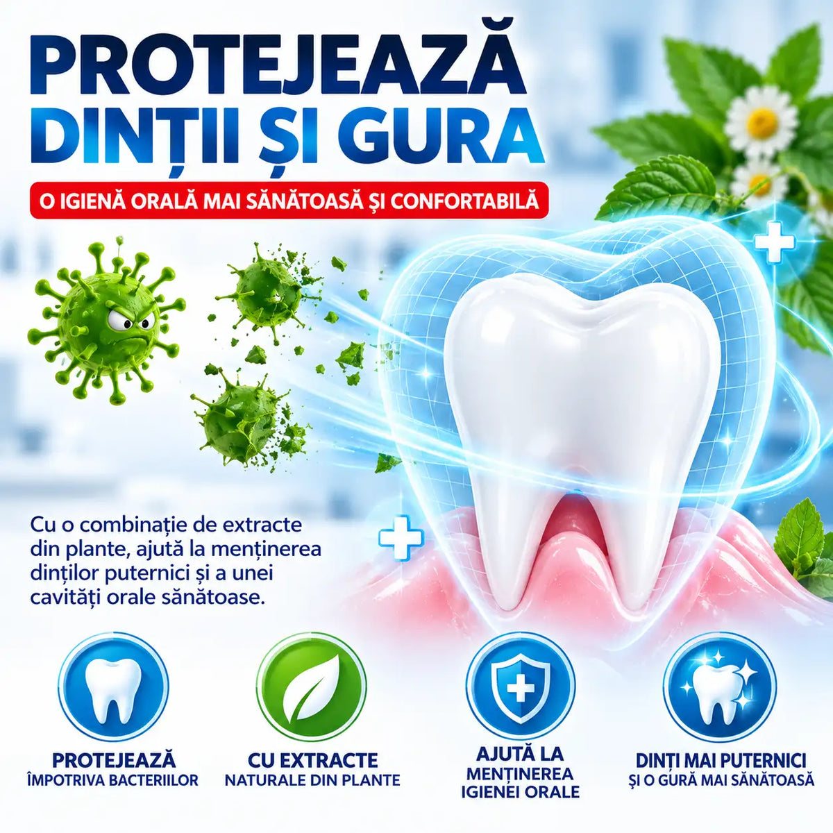 Spray pentru Dureri Dentare – Îngrijire Orală Rapidă și Simplă